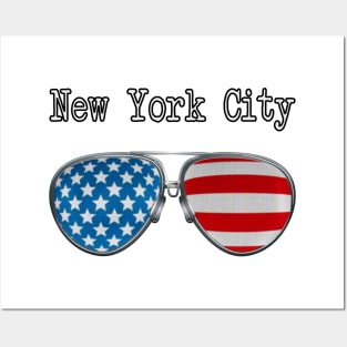 AMERICA PILOT GLASSES NEW YORK CITY Posters and Art